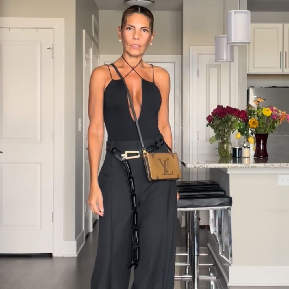 Zara Black Scoop Neck Bodysuit